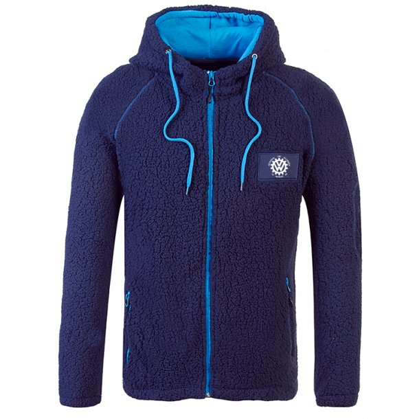 Jakke i tykk pile fleece, blå Jakke i tykk pile fleece, blå